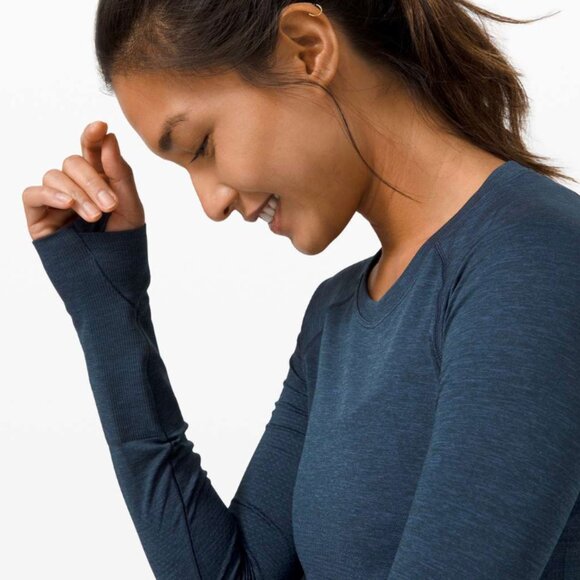Lululemon Swiftly Tech Long Sleeve 2.0, Women's Size 6, Ink Blue - Picture 2 of 6
